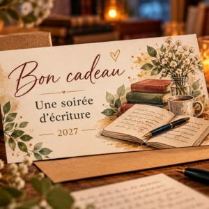 bon cadeau — une soirée d'écriture 2027