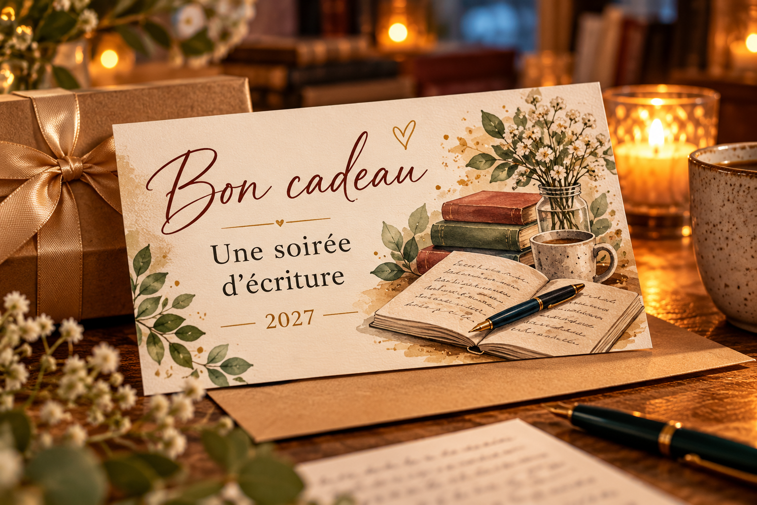 bon cadeau — une soirée d'écriture 2027 bon cadeau — une soirée d'écriture 2027
